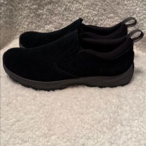 Columbia Men's Black Suede Ortholite EcoLT Slip -On Loafers size 7.5